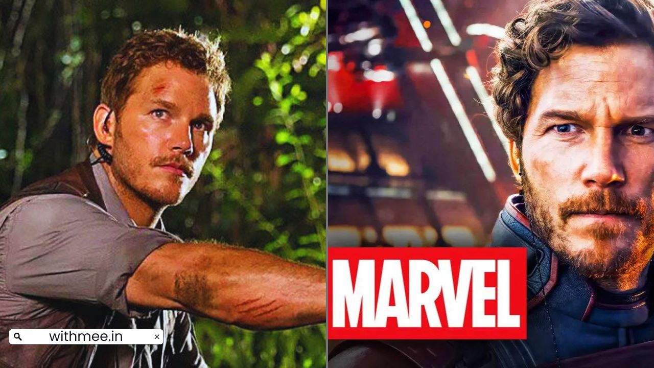 Chris Pratt as the Starlord in the new Avengers movie.