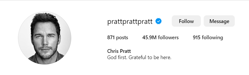 Chris Pratt (prattprattpratt) Instagram