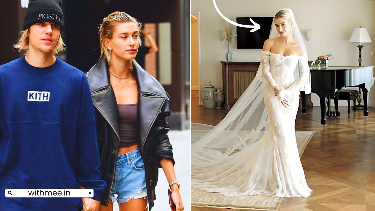 hailey bieber wedding dress