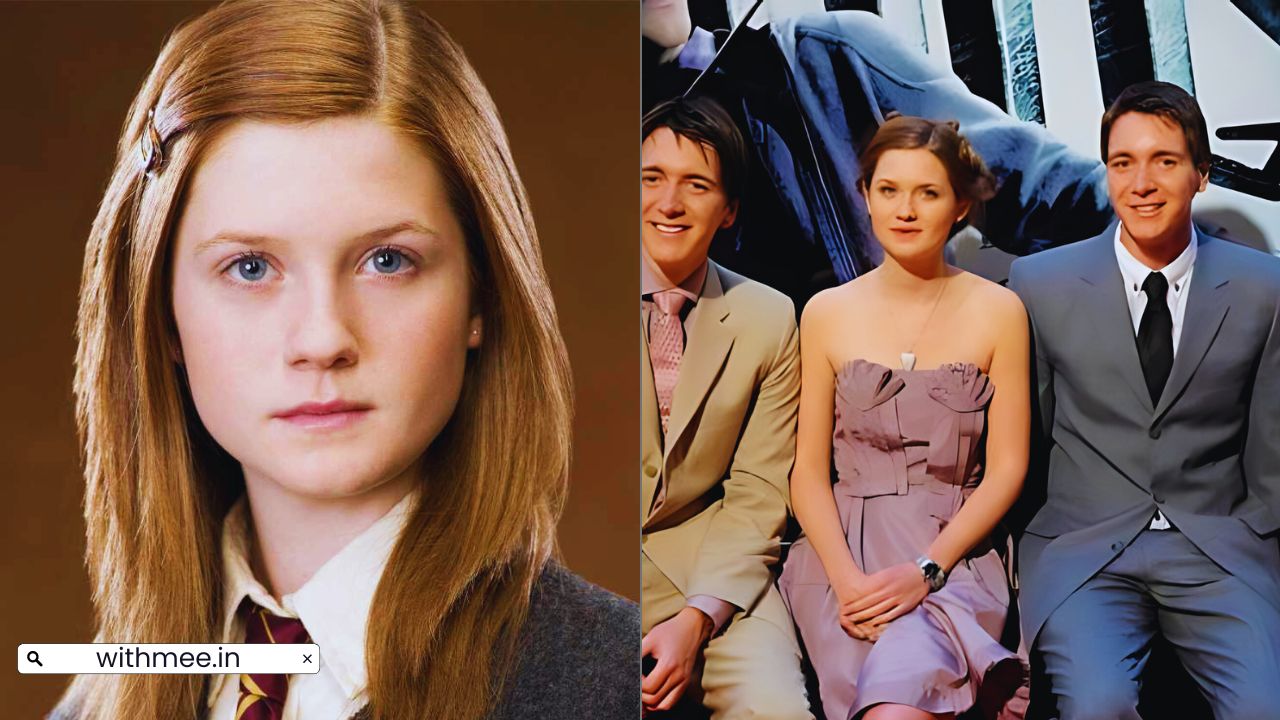 Bonnie Wright at a Harry Potter reunion event with castmates