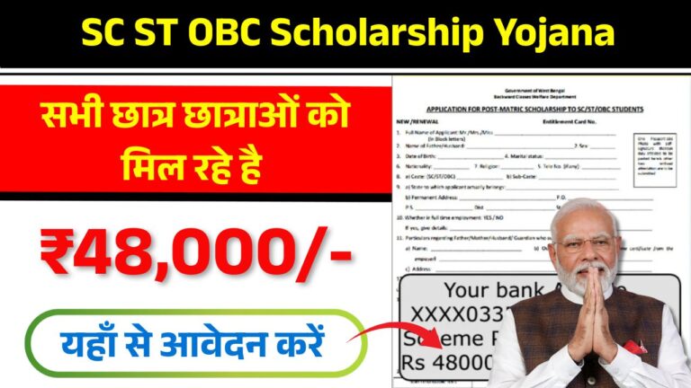 SC ST OBC Scholarship Yojana 2025 की पूरी जानकारी हिंदी में